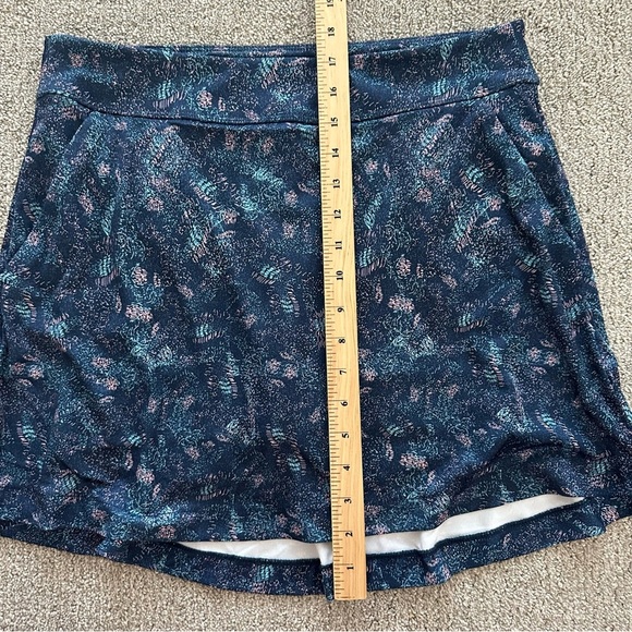 Greg Norman Monet Abstract Brush Navy Print Skort ML75 Sculpt Stretch Size Small - Picture 6 of 6